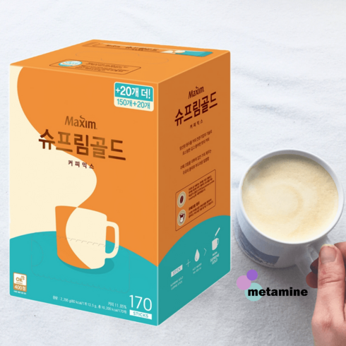 슈프림골드 커피믹스 맥심 170 외, 맥심 심플라떼 140T