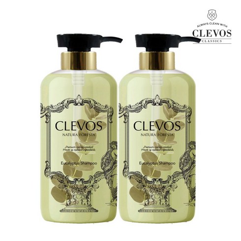 [클레보스] 네츄라 포레스타 유칼립투스 샴푸 530ml 1+1, 2개