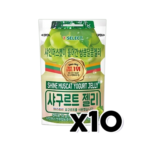 세븐일레븐 샤구르트젤리 디저트간식 56g x 10개, 단품