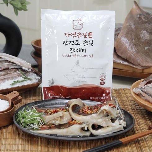 자연손길 국내산 반건조 손질간재미 250g10팩 - 자연손길반건조간재미 자연손길 국내산 반건조 손질간재미 250g10팩, 1