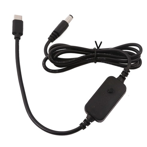 USB C 유형 C ~ 4.0x1.7mm 5V 9V 12V 12V 20V 가벼운 팬 장난감 노트북 라우터를위한 조절 가능한 PD 전원 케이블 및 기타, 5.5x2.5mm, 01 5.5x2.5mm
