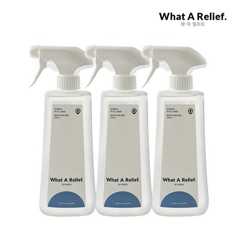 왓아릴리프 피니쉬 스프레이 500ml 3개 살균스프레이 항균 소독 뿌리는 살균 소독제, 0.5l