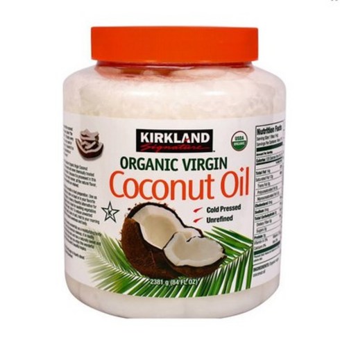 커클랜드 코코넛 오일 대용량 2.48L KIRKLAND SIGNATURE ORGANIC COCONUT OIL 84 FL. OZ., 1개