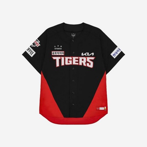 [정품] 아이앱 스튜디오 x 기아 타이거즈 어센틱 어웨이 유니폼 블랙 (논 마킹 버전) IAB Studio x KIA TIGERS Authentic Away Uniform Blac