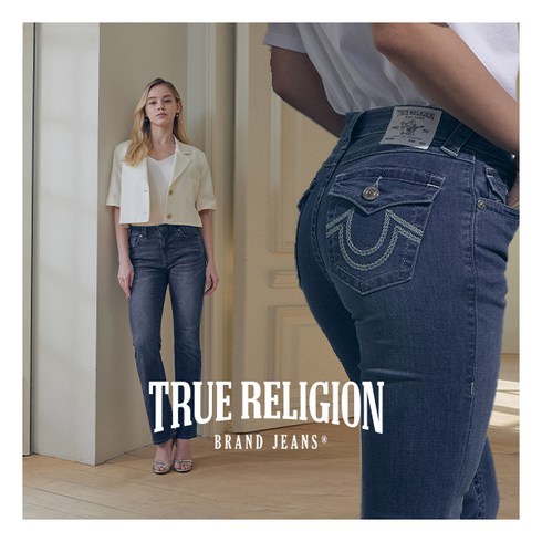 트루릴리전 24FW 여성 스트레이트 액티브 텐션데님 2종 - [트루릴리전] TRUE RELIGION 24SS 여성 소브텍 세미플레어핏 쿨 데님 2종