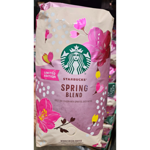 STARBUCKS 스타벅스 스프링 블렌드 홀빈 원두 커피 1.13KG, 홀빈(분쇄안함), 1개