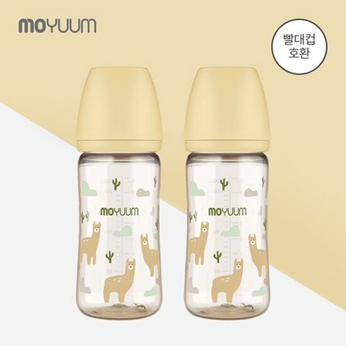 모윰젖병270 - [모윰] PPSU 노꼭지 올인원 젖병 270ml 2팩 - 라마 에디션, 상세 설명 참조, 2개