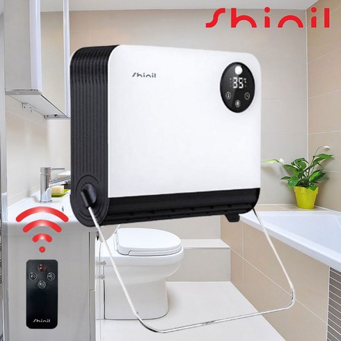 신일 벽걸이온풍기 프리미엄 전기 히터 화장실 욕실 난방기