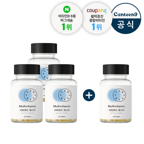 서퍼데이에너지 - 서퍼데이 에너지 30일분(1Bottle) 활력증진 종합비타민 비타민B군8종 4개월분, 60정, 4개