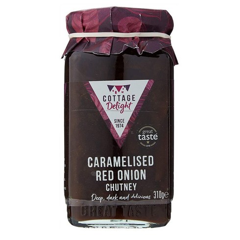 Cottage Delight 코티지딜라이트 캐러맬 적양파 처트니 310g 2팩 Caramelised Red Onion Chutney 310g, 2개