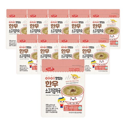 베베스트 아이 맛있는 한우 소고기 감자국 10개 해썹 아기반찬 레토르트 식품