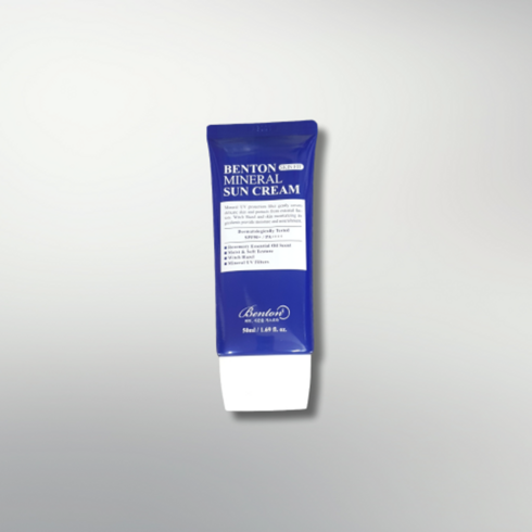 [순차발송] 벤튼 스킨핏 미네랄 백탁없는 선크림 50ml 1개 (SPF50+ PA++++), 벤튼 스킨핏 미네랄 선크림 1개