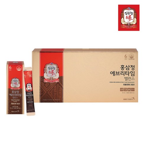 정관장 홍삼정 에브리타임 밸런스 10ml 90포 3개월분, 900ml, 3개