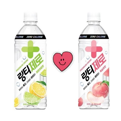 링티 액티브3.0 10박스보틀 2개 - 링티 제로 복숭아6개+라임6개 총12개, 12개, 500ml