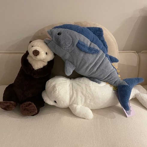 무릎인형★해양동물(벨루가/참치/해달), 해달