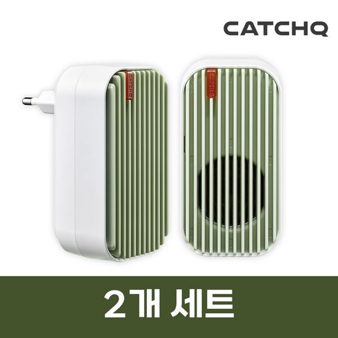 2024년 가성비 최고 캐치큐벌레퇴치기 - 캐치큐 프리미엄 초음파 벌레 해충퇴치기 그린, PRGL-123 2세트