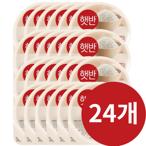 햇반 즉석밥 작은공기, 2100mg, 24세트