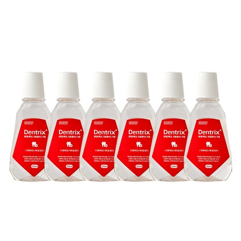동국제약 덴트릭스 잇몸플러스 가글 250ml 구강청결제 프라그제거 치은염예방 불소 충치예방, 6개
