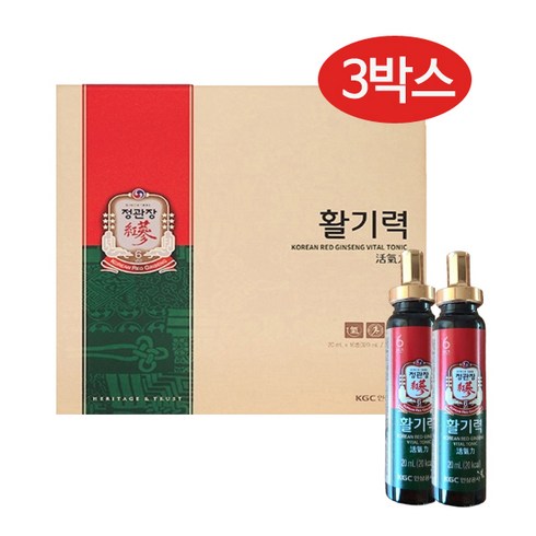 정관장몰 활기력, 320ml, 3개