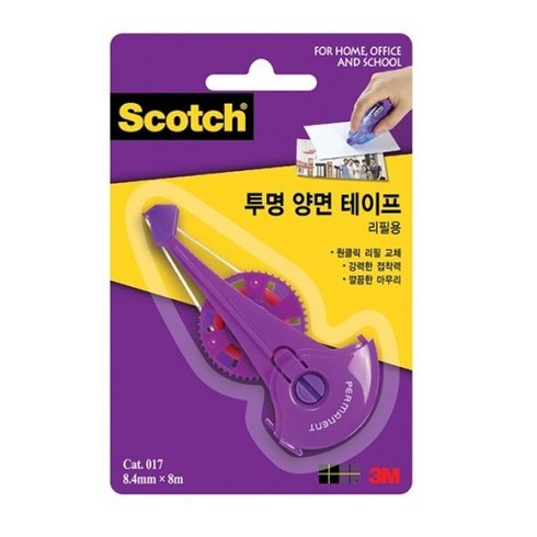 2023년 가성비 최고 3M스카치 - 3M 스카치 투명 양면테이프 리필 017R, 10개