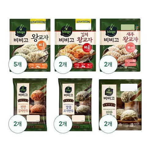 [CJ제일제당] 비비고 만두 최대인기 6종 15봉, 1세트