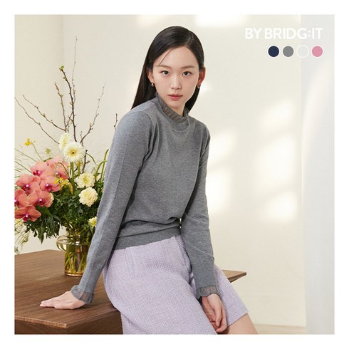 [바이브리짓] 24SS NEW 레이스 포인트 니트 4종