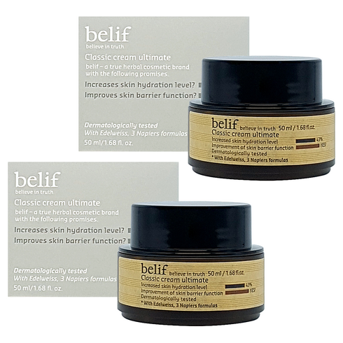 빌리프 클래식 크림 얼티미트 50ml 1+1 고보습크림 피부속건조 피부장벽강화, 2개
