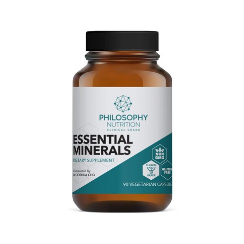 필로소피 필수 미네랄 90캡슐 - Philosophy Nutrition Essential Minerals 90 vegetarian cap, 1개, 90개