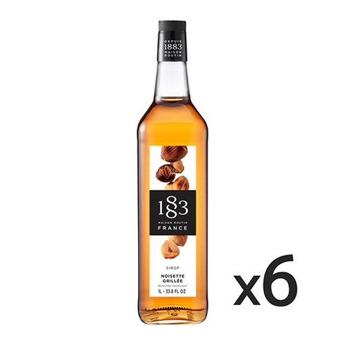 1883헤이즐넛시럽 - 1883 헤이즐넛 시럽 1000ml 6개, 1L