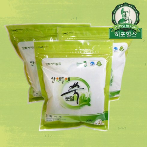 산애들애 강화도 사자발 쑥 분말 200g 3봉지, 3개