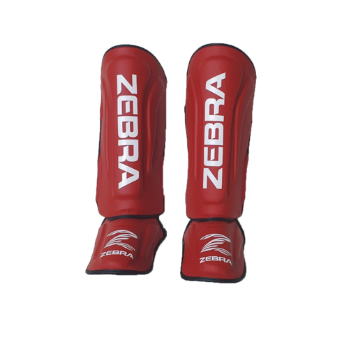 지브라 신가드 - [ZPRSB01] ZEBRA PRO Shin-Instep Guard red /권투 킥복싱 무에타이 MMA 종합격투기, 1개