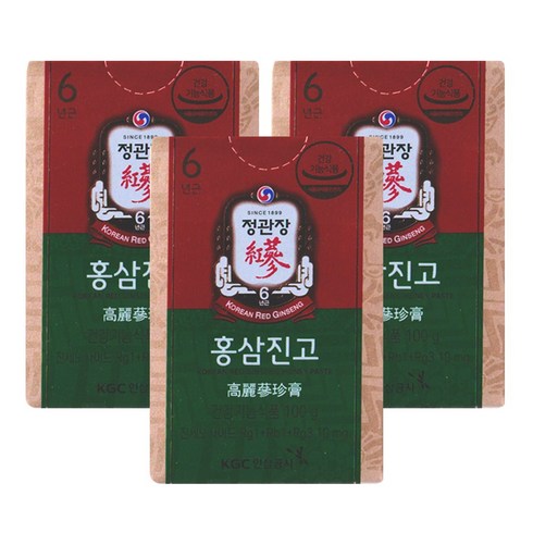 (본사출고) 정관장 홍삼진고, 100g, 3개