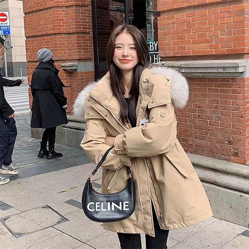2023년 가성비 최고 여성야상패딩 - 발리걸 털부착가능 후드 스트링 야상 사파리 패딩 자켓