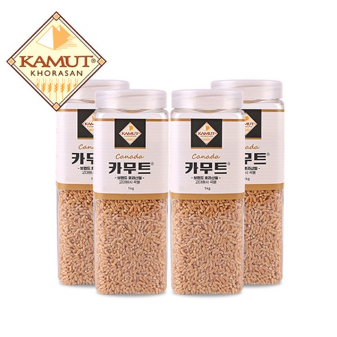 고대곡물 이집트 호라산 카무트 쌀 밀 1kg X 4개 (용기), 상세페이지 참조