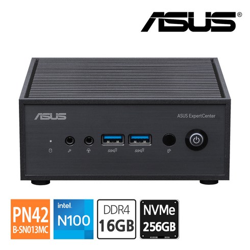 asuspn42 - ASUS PN42-B-SN013MC N100 (16GB/NVMe 256GB) 미니PC 팬리스 듀얼랜 COM포트 임베디드, 단품