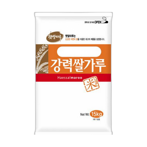 빠른 배송 햇쌀마루 강력쌀가루 수입산 15kg (기프티콘 증정), 1개