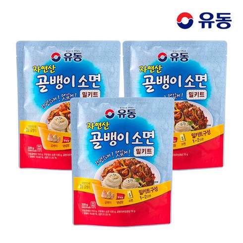 골뱅이무침 - [유동] 골뱅이 소면 밀키트 320g x3개, 3개