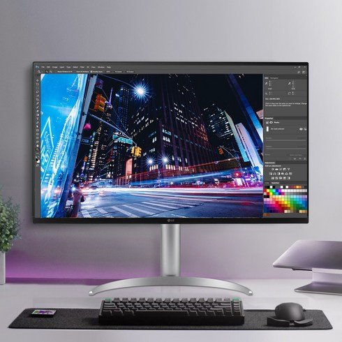 [당일출고-대량재고보유] LG전자 80cm UHD 4K 나노IPS블랙 모니터 32UQ850W, 수도권 착불 퀵서비스
