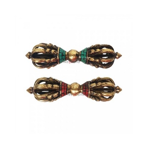 터키석 금강저 (2색) 법구 호신용 악귀소멸 액막이 법당 불교용품 무속용품, 초록