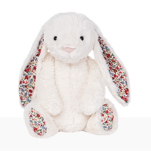 [정품] jELLYCAT 영국에서 온 프리미엄 애착인형 젤리캣 버니 젤리캣 블라썸 크림 버니 젤리캣 블라썸 크림버니 국민 애착인형 수면인형 (사이즈- M)