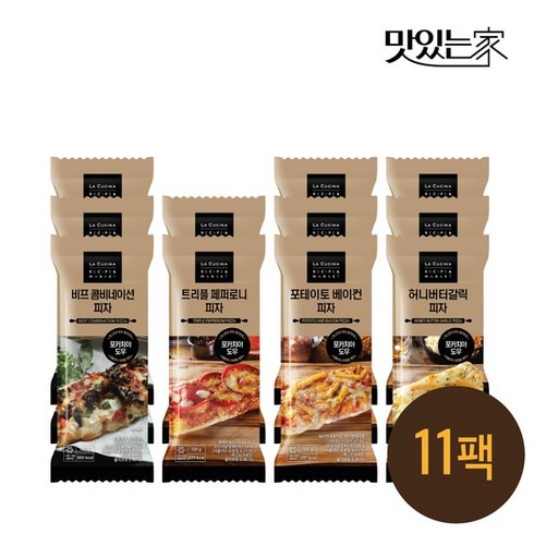 태 리뉴얼 라쿠치나 포카치아 수제 피자 11팩 4종, 없음, 4개, 130g