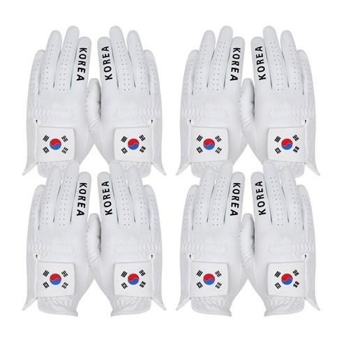 2023년 가성비 최고 루디스 국가대표장갑 - 국가대표 태극기 골프장갑 세탁가능 터치가능 여성4set