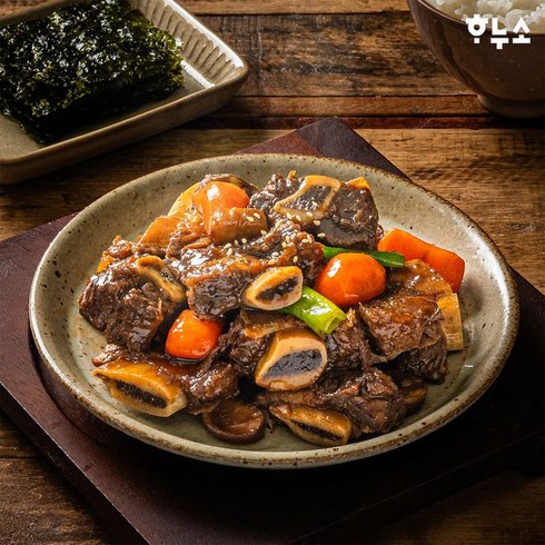 소갈비찜 500g x 7팩 - 하누소 하누소 한입 전통 소갈비찜 500g x 3팩, 3개