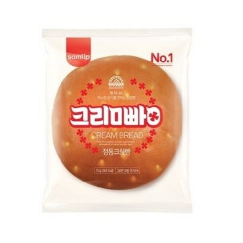 이천 쌀크림빵 흥보따리 세트 - 삼립 크림빵8봉, 10세트, 600g