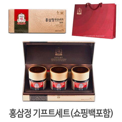 면세점홍삼정3개 - 정관장 홍삼정 110gx3병 기프트세트(선물용쇼핑백 동봉발송), 3개, 110g