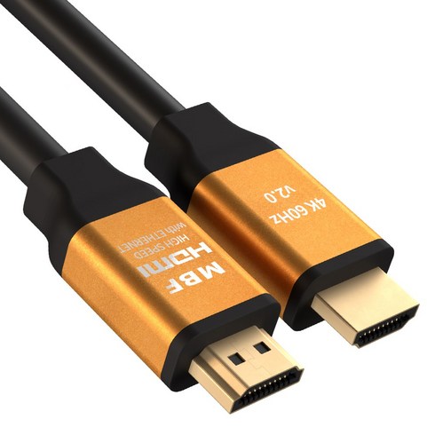 2023년 가성비 최고 엠비에프hdmi2.6m - 엠비에프 GOLD HDMI 2.0 케이블 15M 골드슬림 단자 MBF-GSH2150, 1
