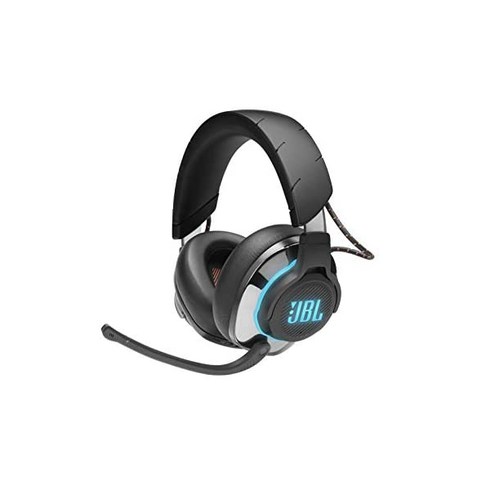 JBL QUANTUM 800 게이밍 헤드셋 7.1채널 서라운드 헤드폰 노이즈 캔슬링 고해상도 지원 3.5MM + 2.4GHz 무선 연결 PS5 PS4 스위치 호환 블랙