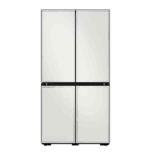 삼성 비스포크 4도어 프리스탠딩 냉장고 875L RF85C90D201 코타 화이트
