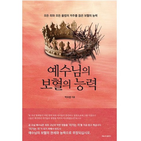 예수님의보혈 - 예수님의 보혈의 능력 박요셉 하늘빛출판사 (모든 죄와 모든 율법의 저주를 끊은)