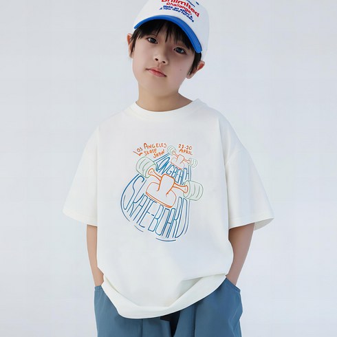 베비포 초등 중등 박시한 루즈핏 반팔티 140~170 BT1